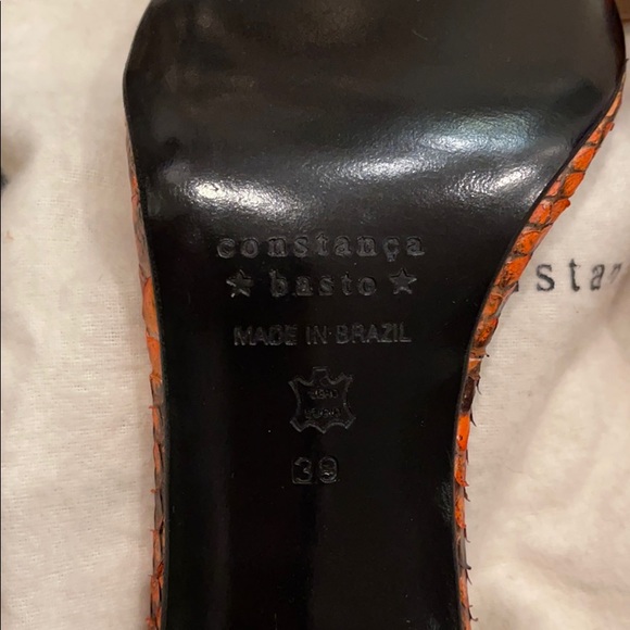 Constança Basto (real) Python Sandals sz 39 NWOT - Picture 5 of 7